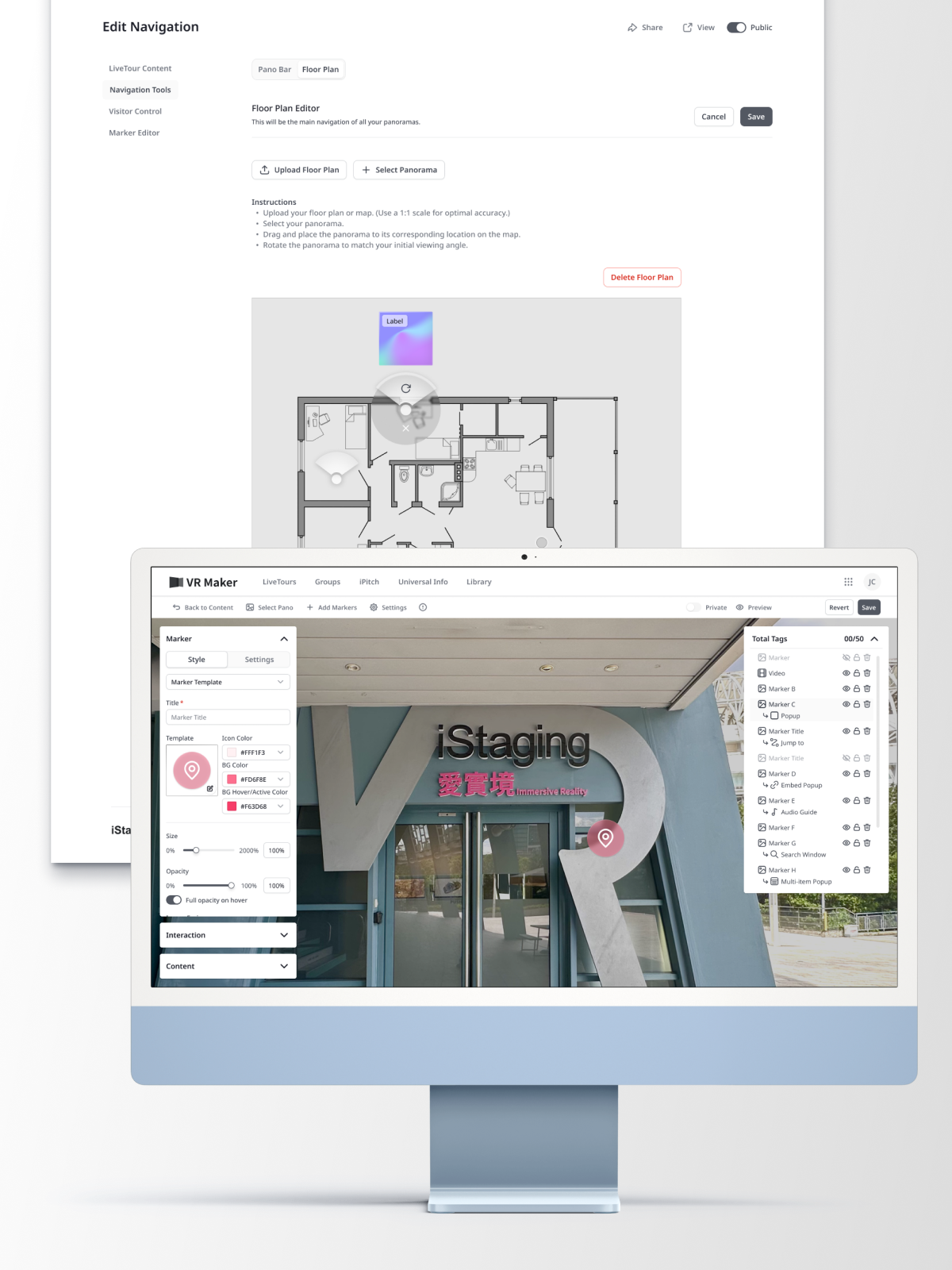 Redesigned panorama editor