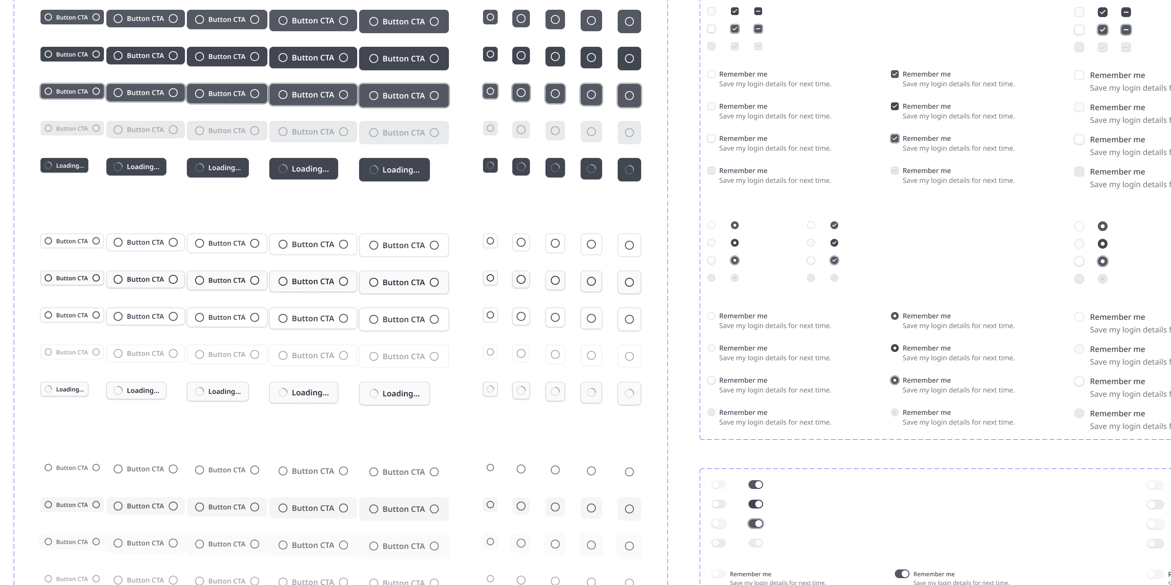 Token architecture and component library