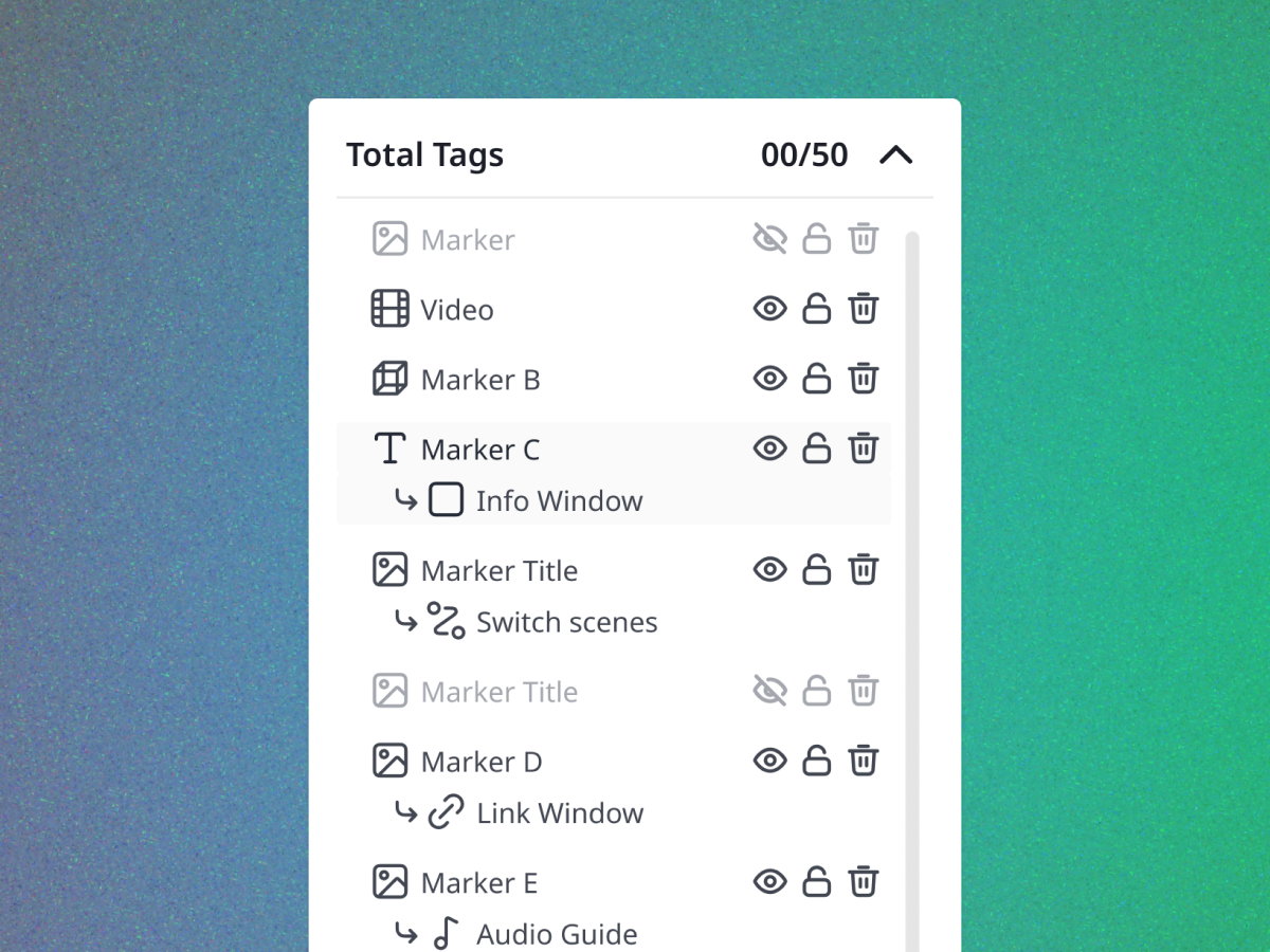 Marker Editor — decision 3 detail