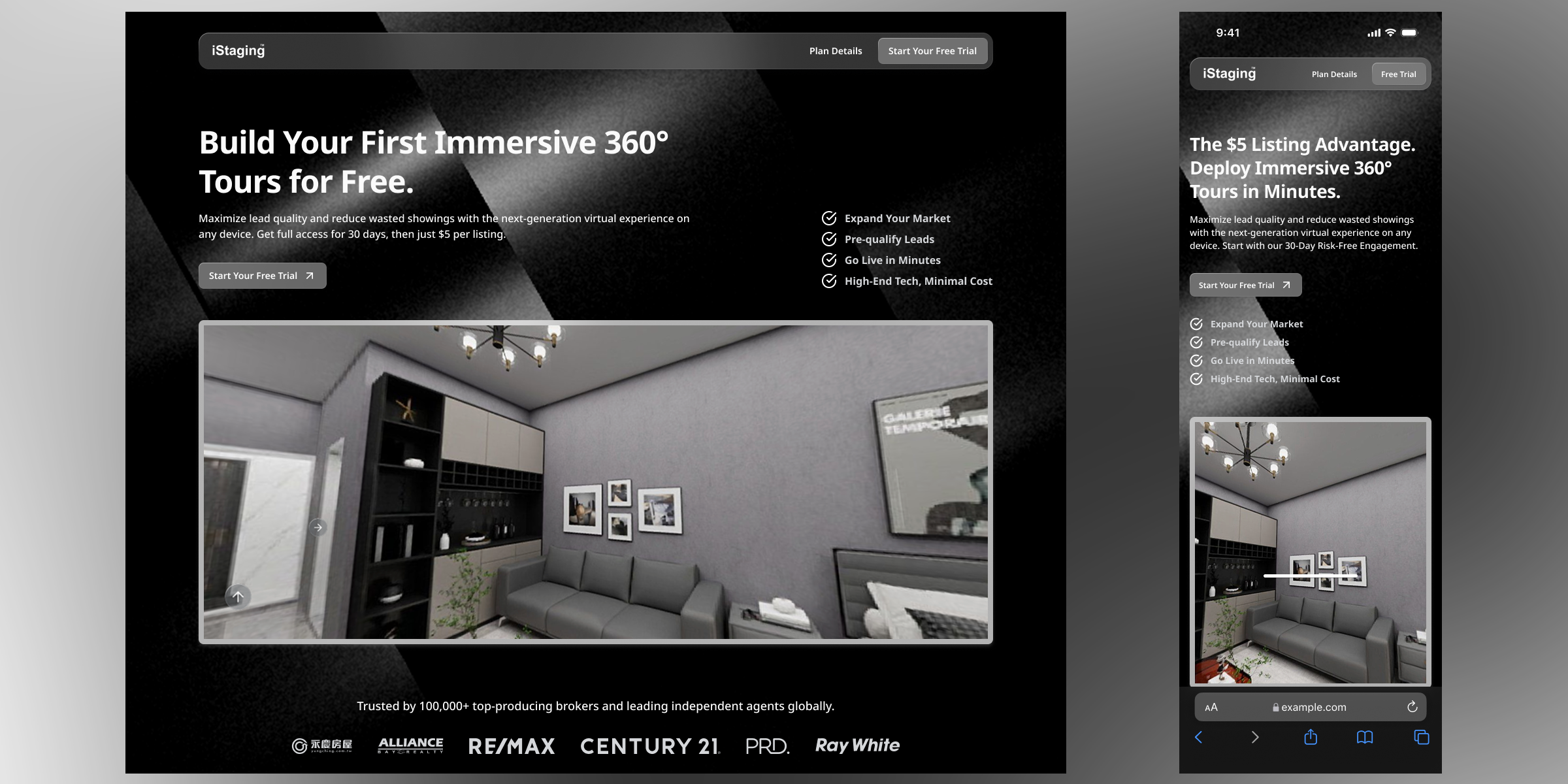 Campaign landing page