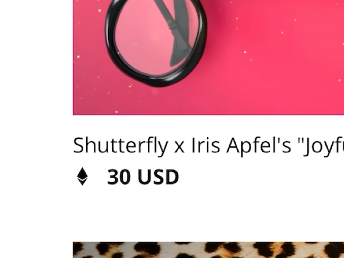 Iris Apfel × Shutterfly — decision 1 detail